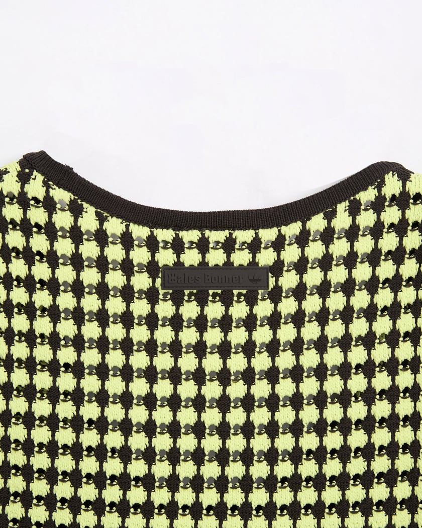 adidas Originals x Wales Bonner Men's Crochet Vest Green IY2046