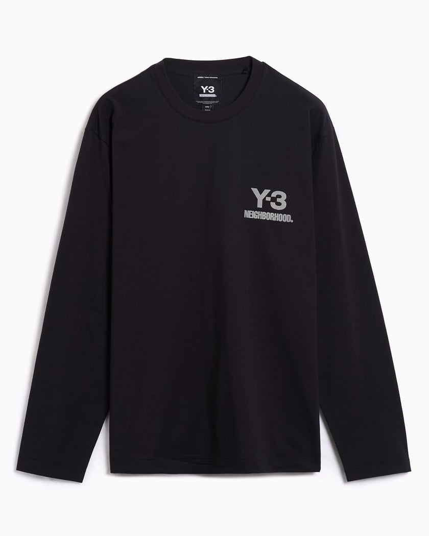 トップス Y-3 Mint 20AW Wool Long Shirt Logo Print adidas Y-3 x Neighborhood Logo LS Long-Sleeved Relaxed Men's T