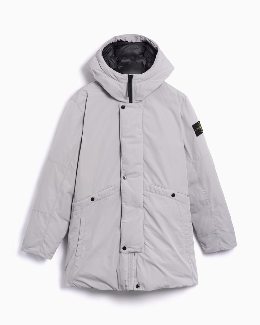 Stone Island Long Men's Anorak Gray K2S157100008S0026-V0061