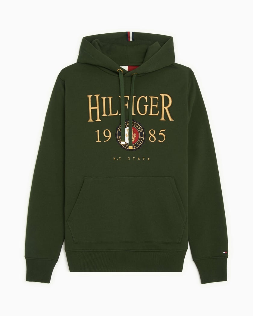 Tommy Hilfiger Icon Crest Men\'s Hoodie Green MW0MW22124-MBO| Buy Online at  FOOTDISTRICT