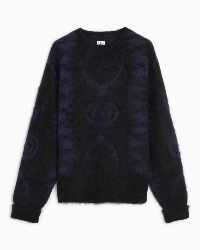 South2 West8 Men's Loose Fit Sweater Black, Purple NS850-B-Black