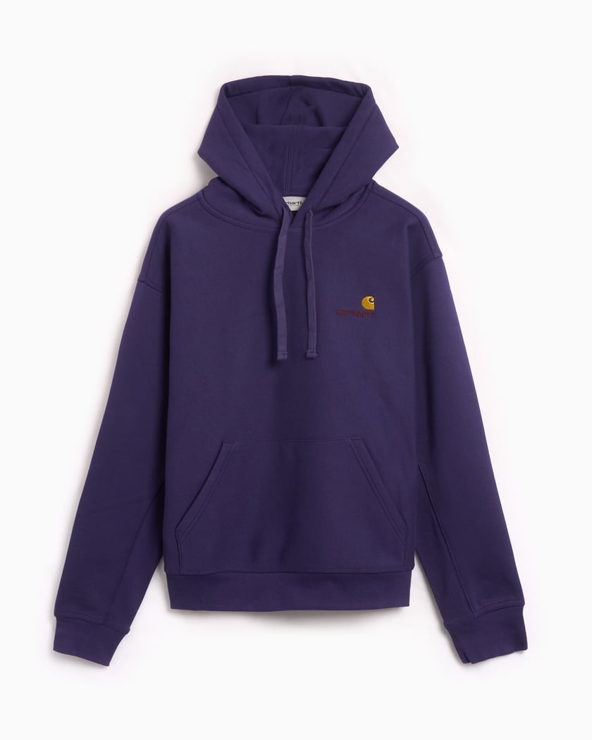 Carhartt WIP American Script Unisex Hoodie Blu I028279 2BZXX FOOTDISTRICT