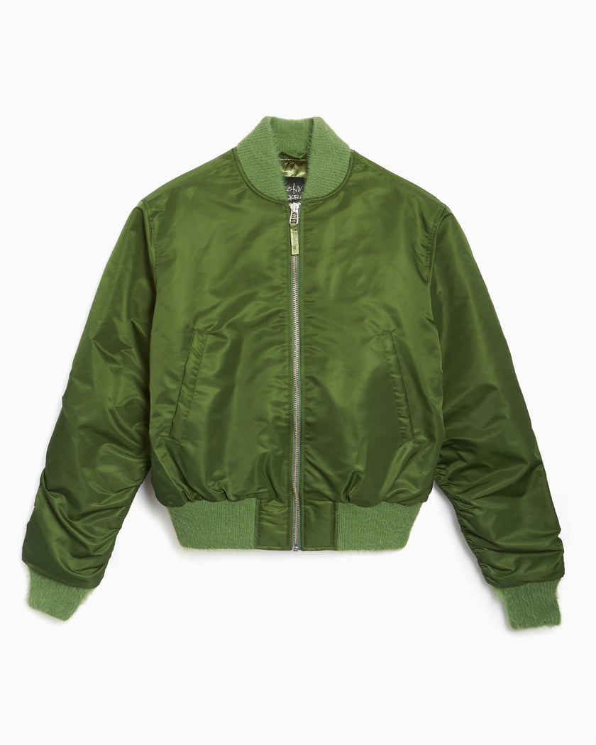 Stockholm (Surfboard) Club Men's Nylon Bomber Jacket Green