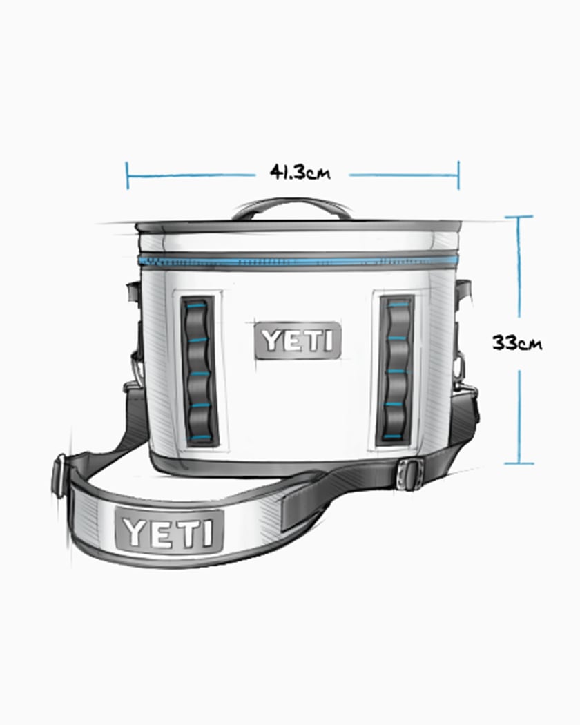 YETI Hopper Flip 18 Soft Cooler Gray SKU-E162-CHA