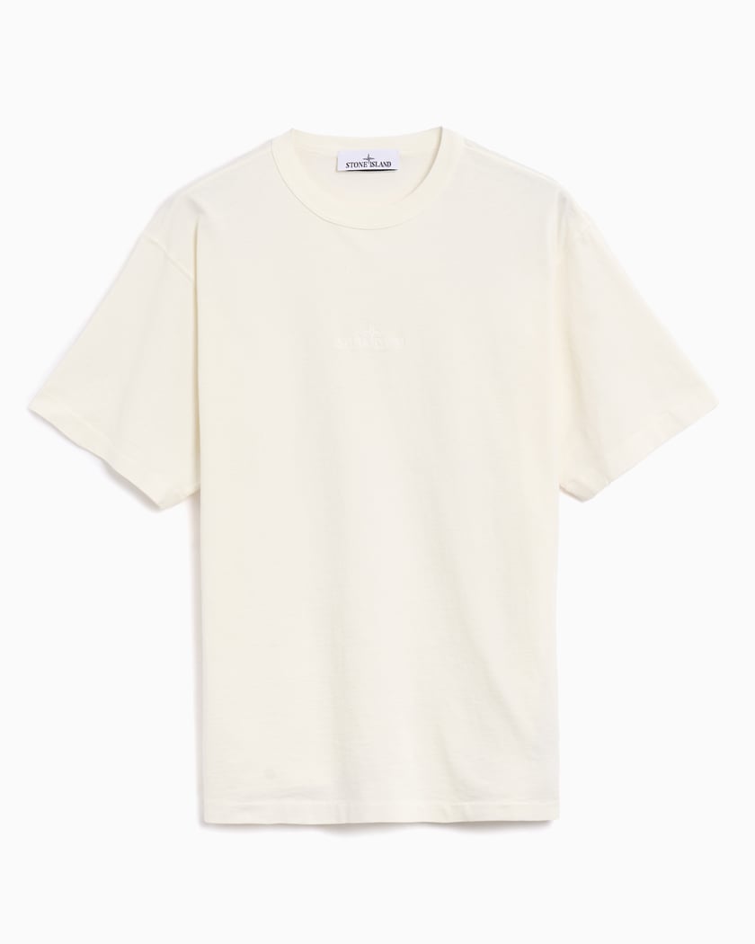 Stone Island Logo Men's T-Shirt Beige 81152NS80-V0097