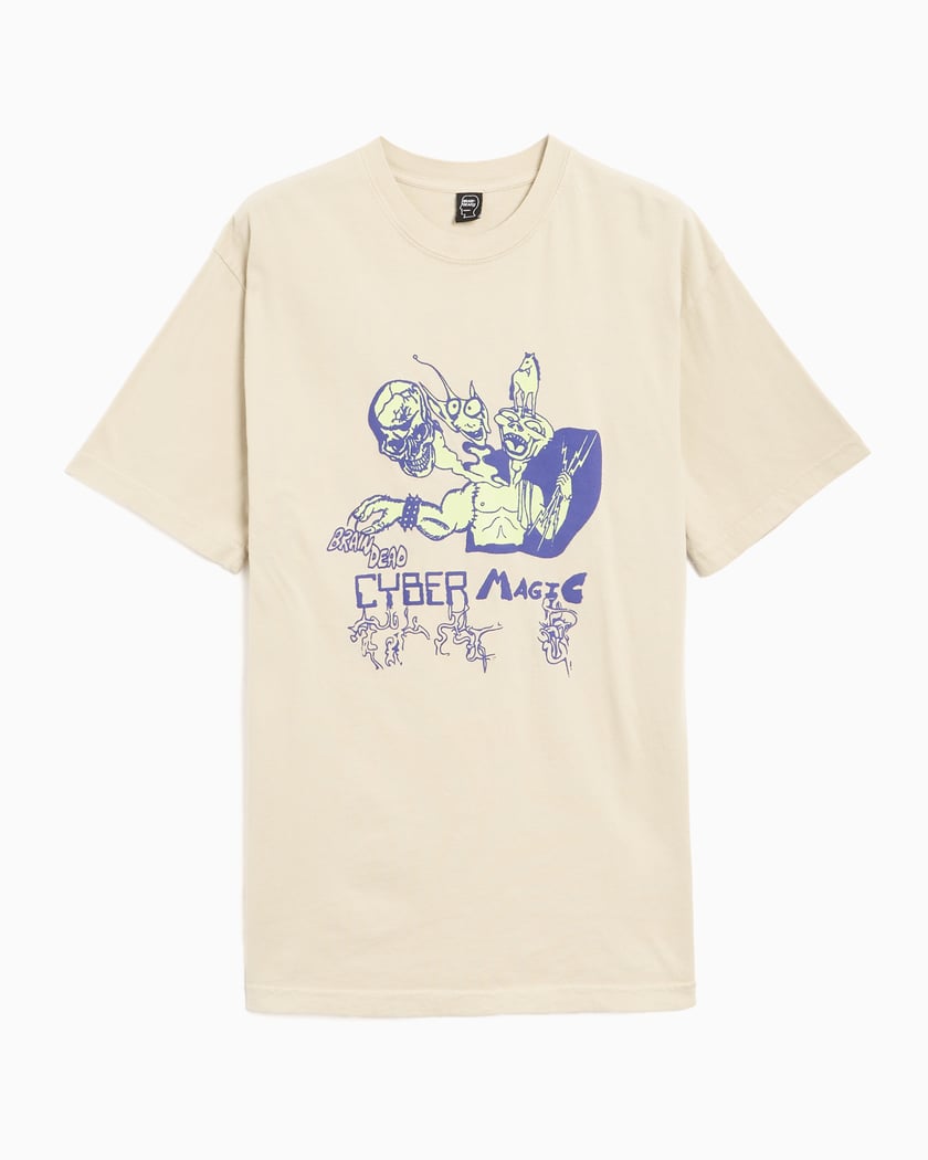 Brain Dead Cyber Magic Men's T-Shirt Beige W24T00004080