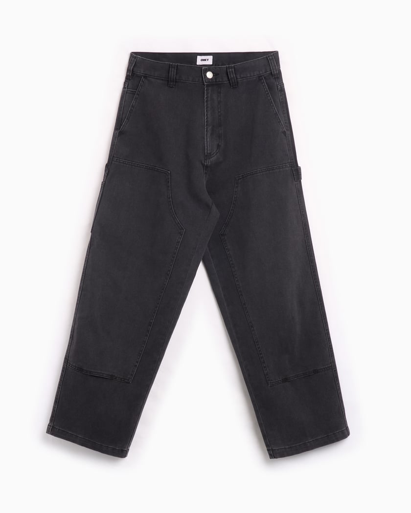 OBEY Clothing Bigwig Men's Denim Carpenter Pants Black