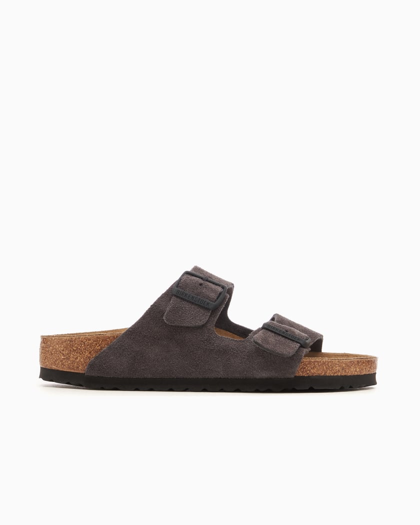 Birkenstock arizona grey leather deals