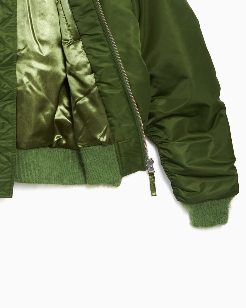 Stockholm (Surfboard) Club Men's Nylon Bomber Jacket Green
