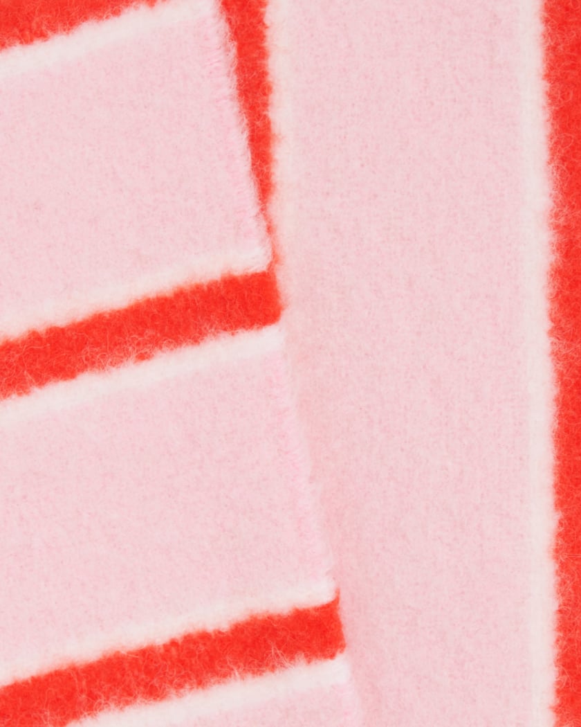 スカーフ SUNNEI Woman Scarf Pink ACCXSAC009 8100 Sunnei Unisex Striped Scarf Pink ACCXSAC009-KNT042-8100
