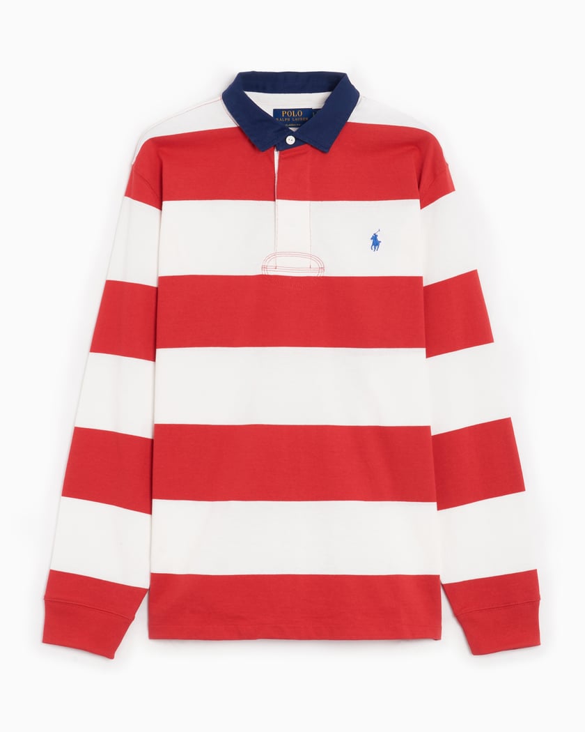 Polo Ralph Lauren Rugby Men's Long Sleeve Polo Red, Yellow