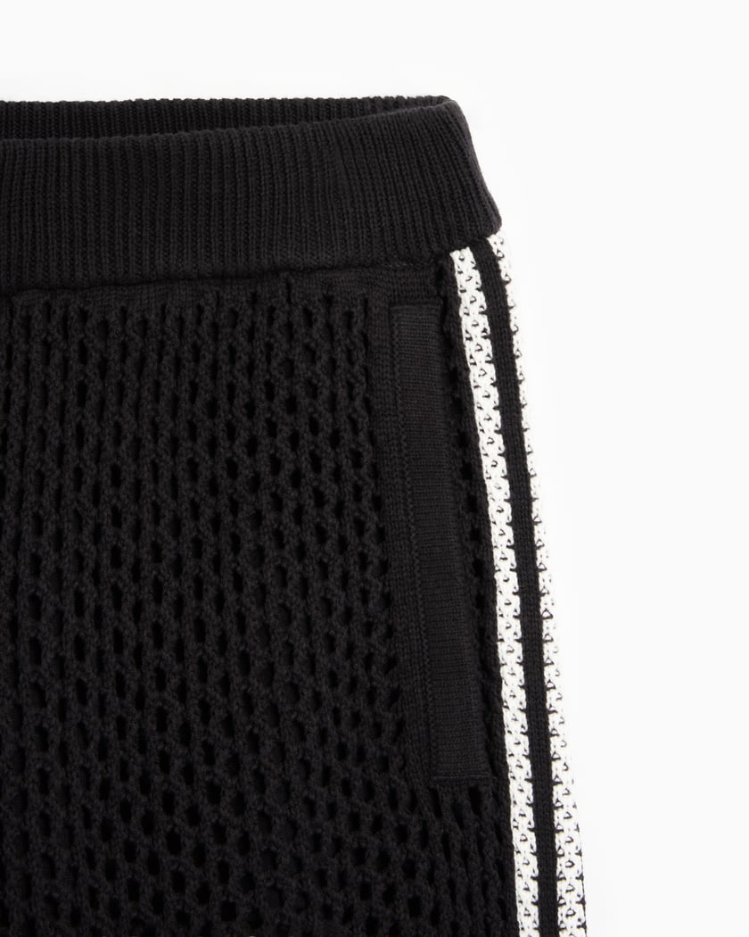 adidas Originals x CLOT By Edison Chen Unisex Crochet Shorts Black JF4273 |  FOOTDISTRICT