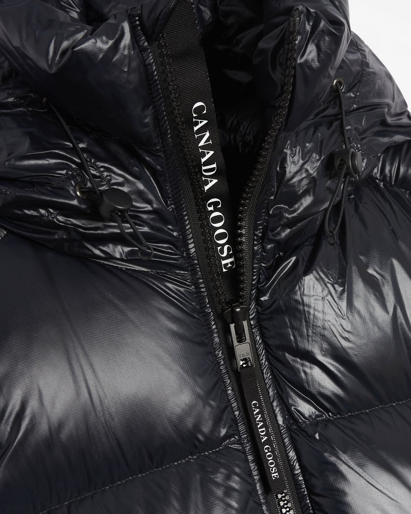 Black canada goose bubble jacket clearance