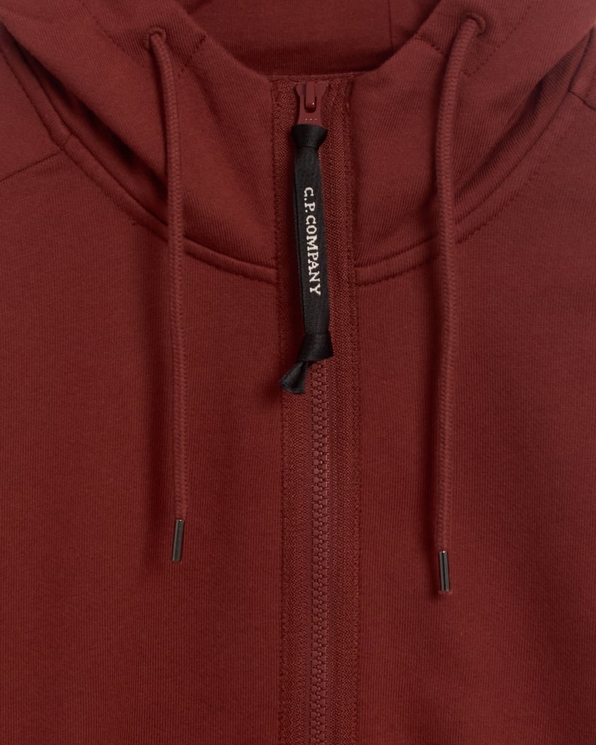 C.P. Company 赤 ジャケット フード付き CP Company Men's Zip Hoodie Men's Zip-Up Sweatshirt Burgundy