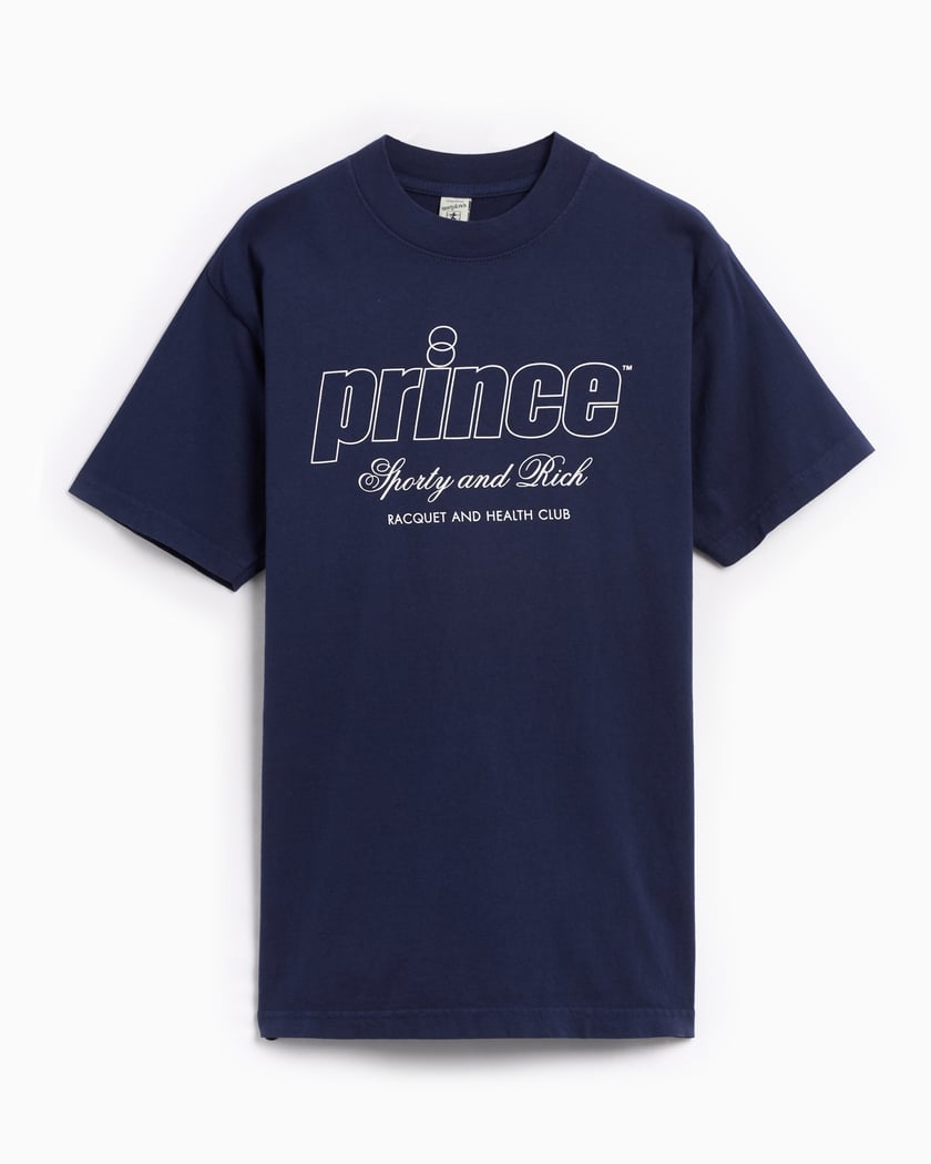 Sporty & Rich x Prince Health Unisex T-Shirt Blue