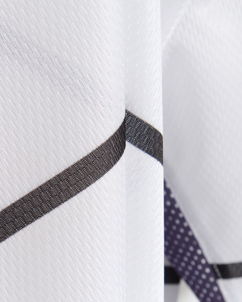 Pop Trading Company Striped Sportif Men's Polo White