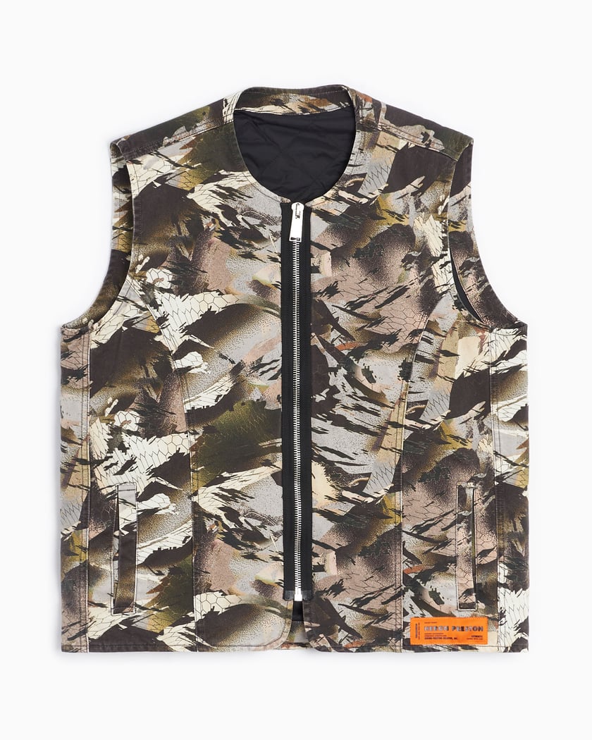 Heron Preston Camo Military Men s Vest Multi HMEA075S22FAB0015900 FOOTDISTRICT