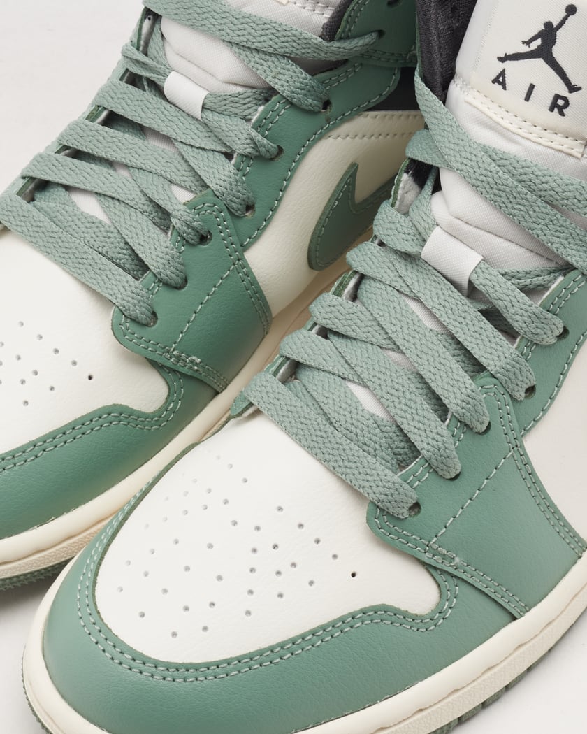 Jordan Women s 1 Mid Jade Smoke Green BQ6472 130 FOOTDISTRICT