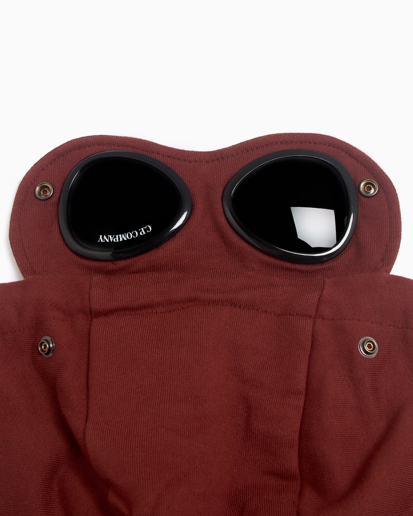 CP Company Men's Zip Hoodie Men's Zip-Up Sweatshirt Burgundy