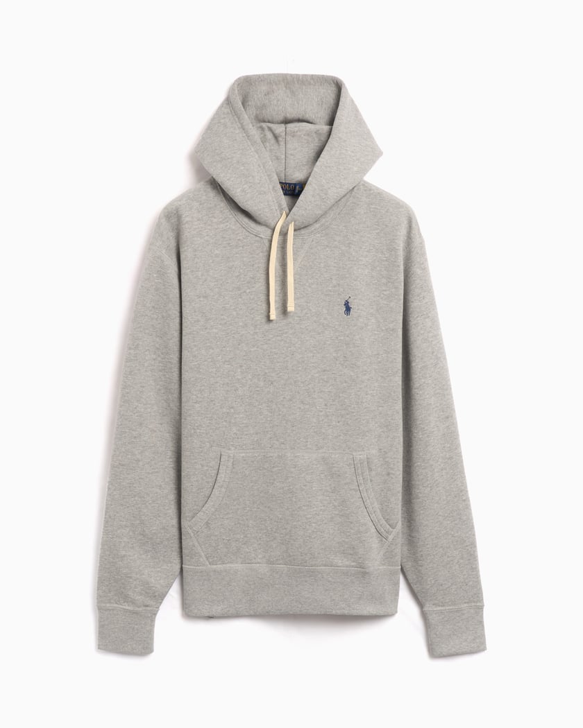 Mens grey polo hoodie sales