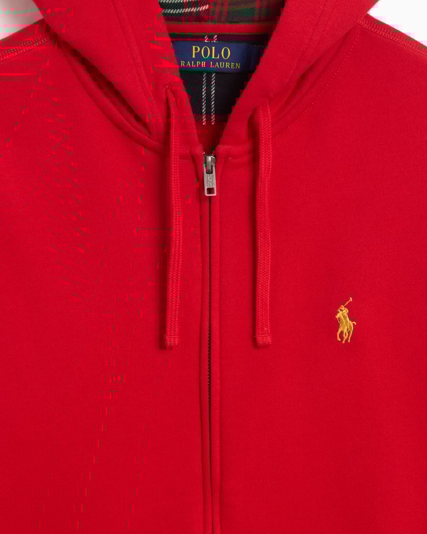 Mens red polo hoodie cheap