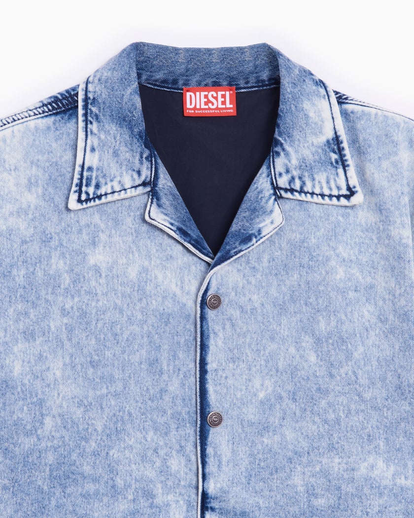 Diesel D Nabil S Men s Shirt Azul A14228 0CBCW 01 FOOTDISTRICT