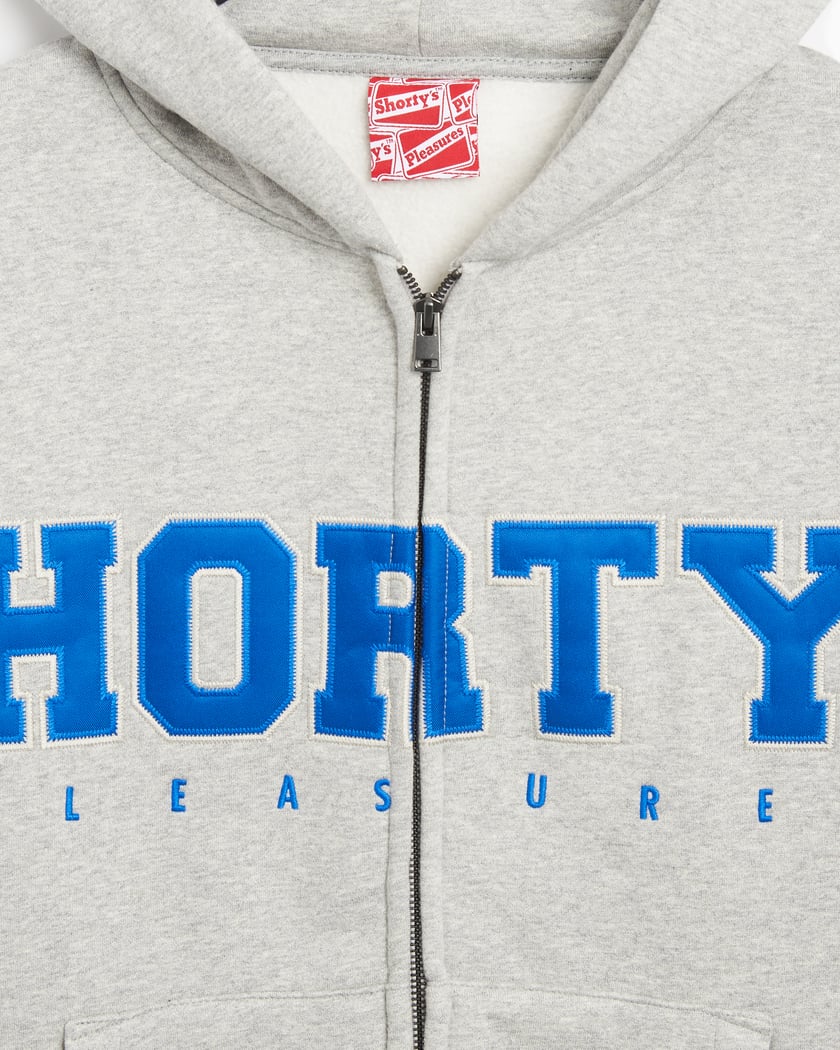 Pleasures x Shortys Wave Men s Zip Hoodie Gray P24F017 GREY FOOTDISTRICT