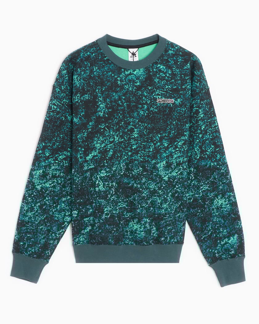 Nike ACG Therma FIT Unisex Tull Fleece Sweatshirt Green DV9100 363