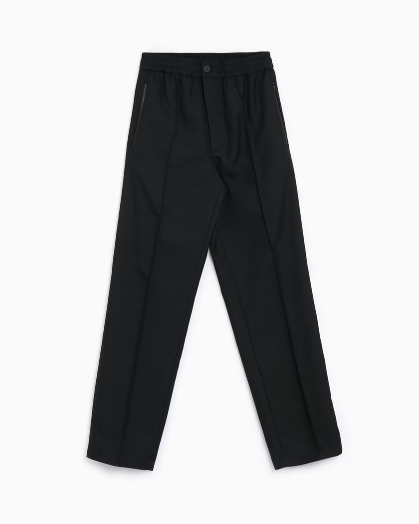 Lacoste Men s Crease Front Ankle Split Pants Black XH3902 00 031 FOOTDISTRICT