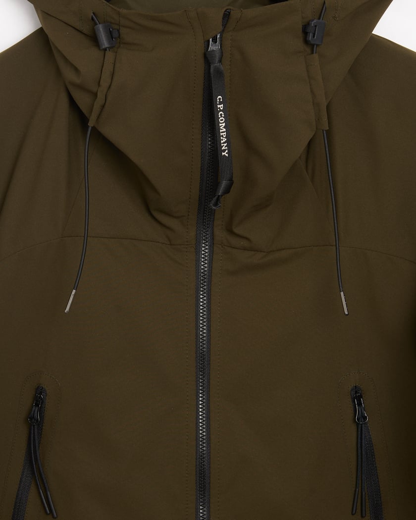 CP Company Pro Tek Men s Hooded Jacket Green 16CMOW403A004117A 683