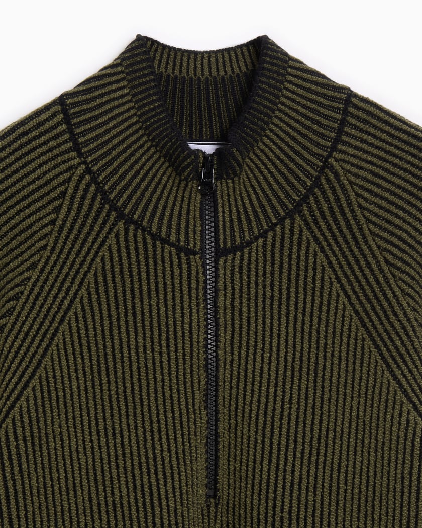 STONE  グリーン ニットウェア Lサイズ Stone Island Men's' Zip-Up Knit Sweatshirt in Green | LN-CC®