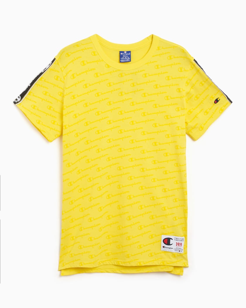 T shirt champion jaune homme new arrivals