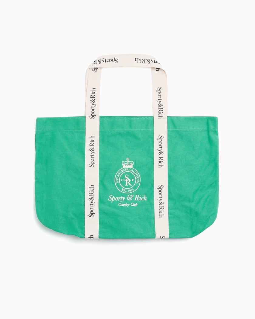 Sporty and rich green tote deals