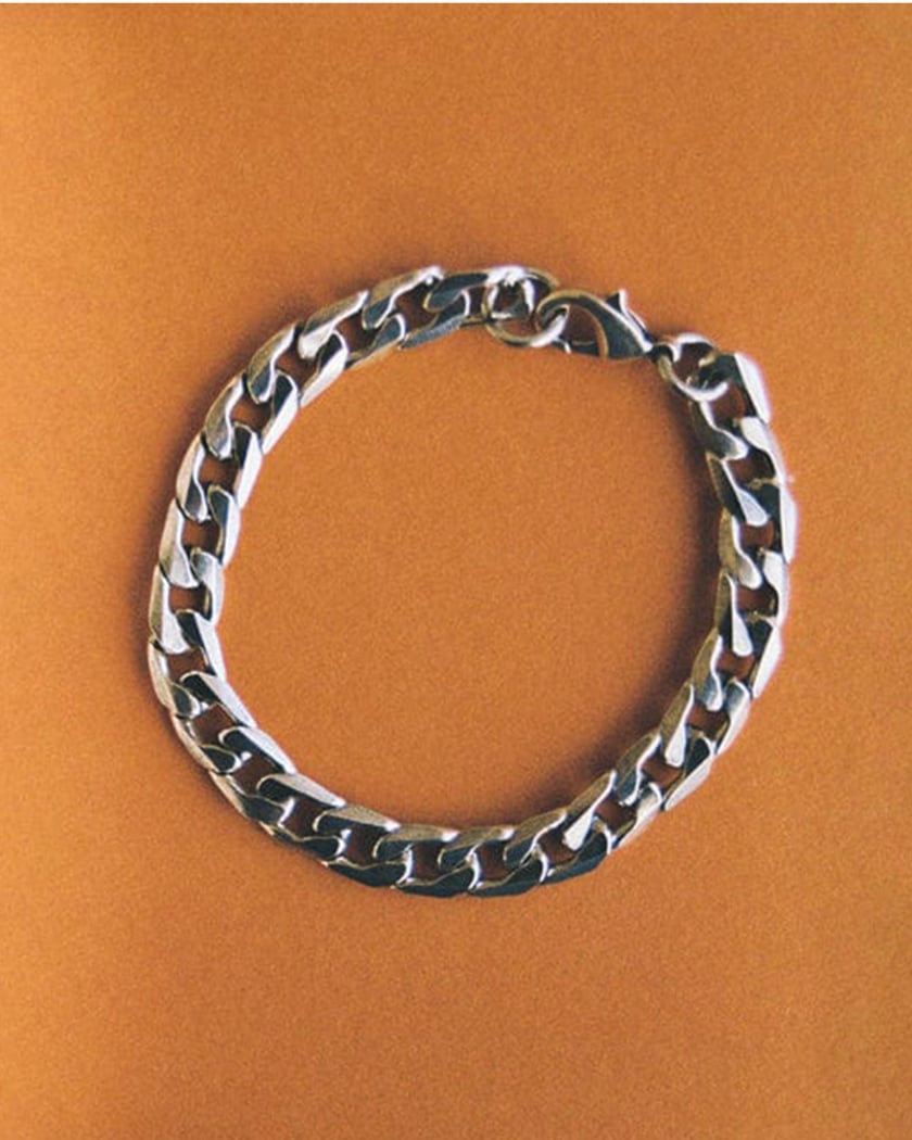 TwoJeys Cuban Unisex Bracelet Silver colored 100401001