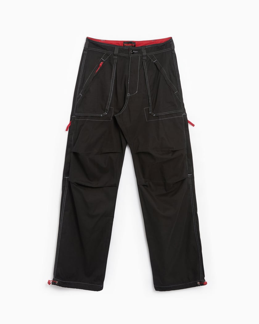 Pleasures Public Men s Utility Pants Schwarz P24SP038 BLACK FOOTDISTRICT