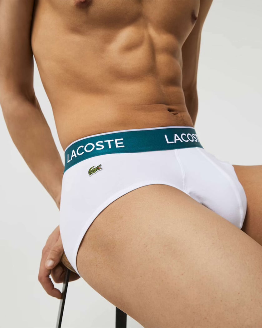 Lacoste Men's Slips (3 Pack) Multi 8H3472-00-NUA