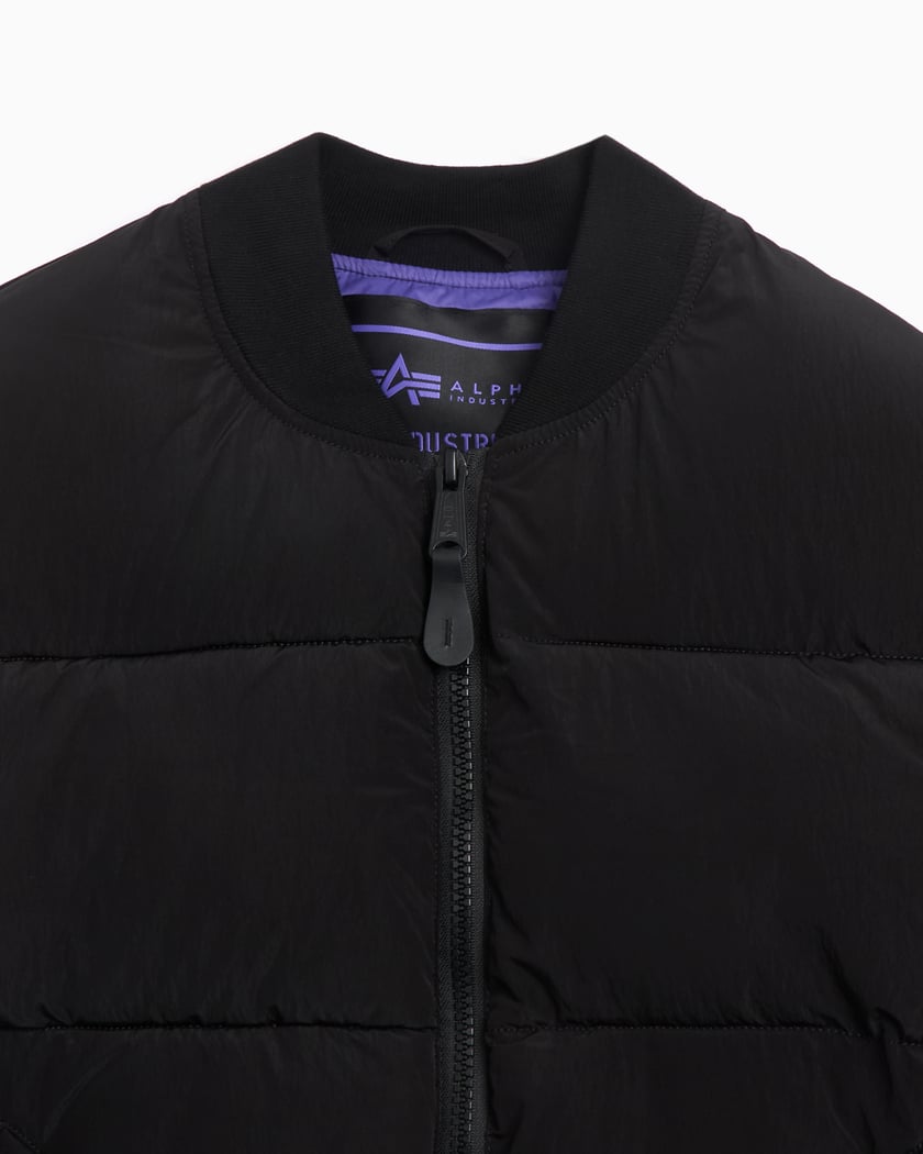 Alpha Industries MA-1 Men's Puffer Bomber Jacket Black