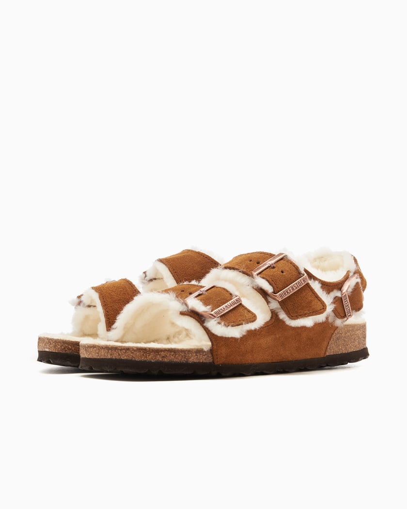 BIRKENSTOCK Women s Milano Suede Shearling Suede Leather Narrow
