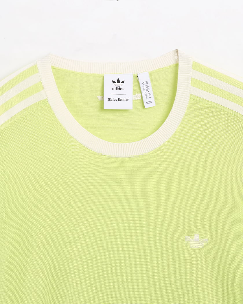adidas Originals x Wales Bonner Men s Knit Long Sleeve T Shirt Green IZ1892 FOOTDISTRICT