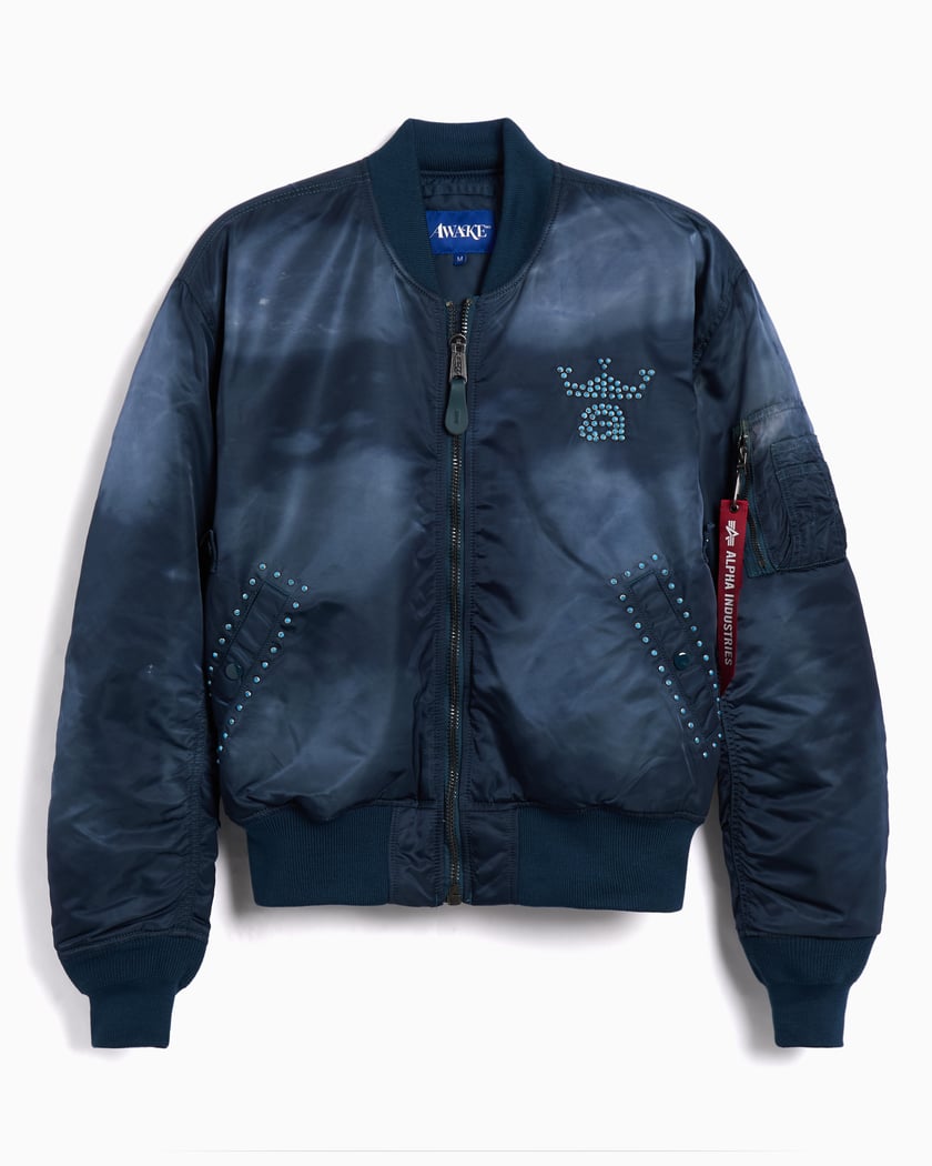 Awake NY x Alpha Industries MA-1 Men's Bomber Blue AWK-FW25-OT008