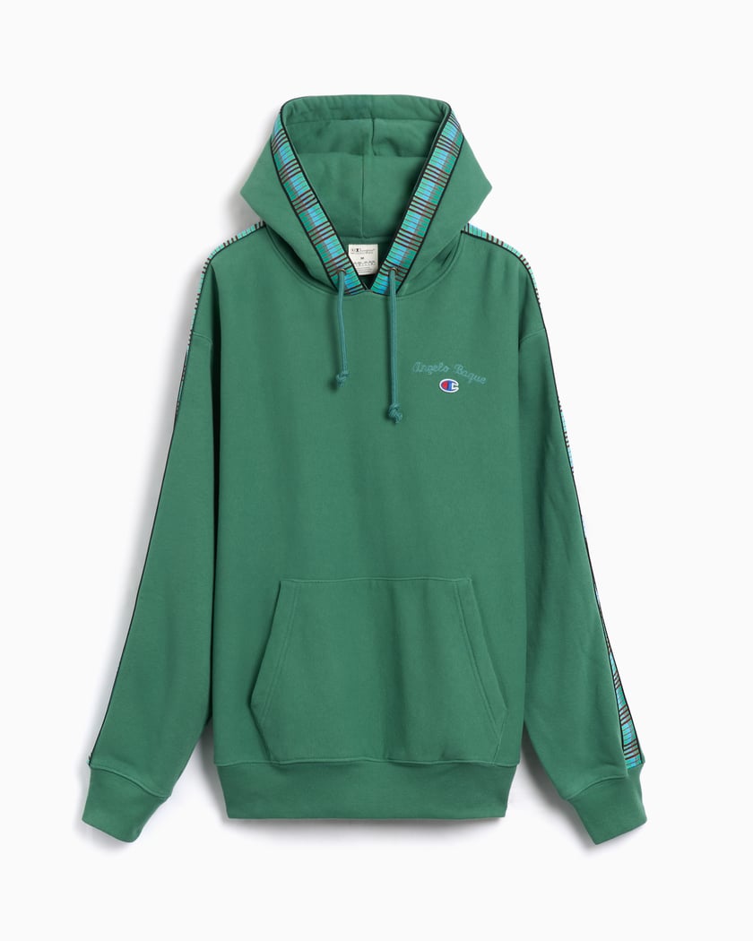 Champion x Angelo Baque Men s Hoodie Green GP204753 XAM9V FOOTDISTRICT