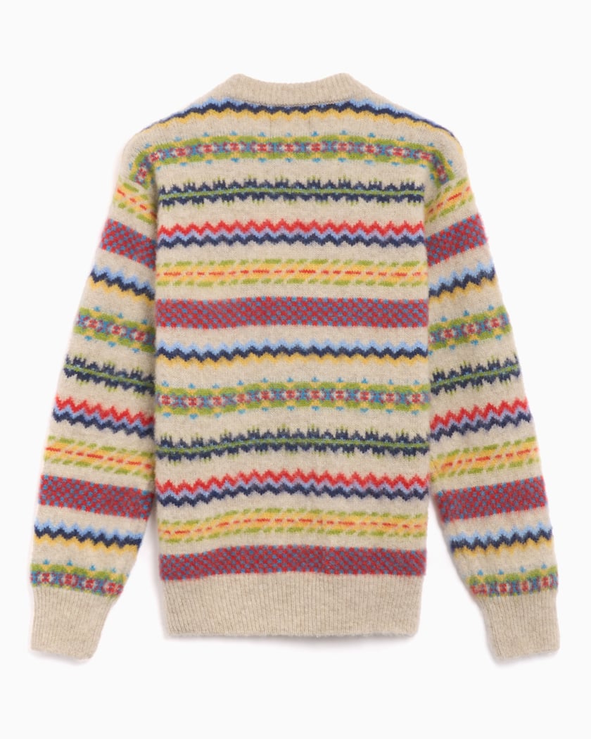Howlin A Woolen Wonder Men s Sweater Multi A Woolen Wonder Cosmic Latte FOOTDISTRICT