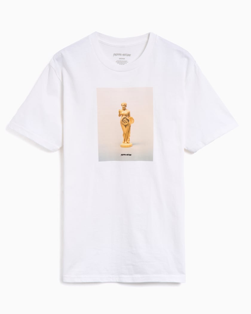 Fucking Awesome 2035 Statue Men's T-Shirt White PN25343 Fucking Awesome 2035 Statue Men's T-Shirt White PN25343