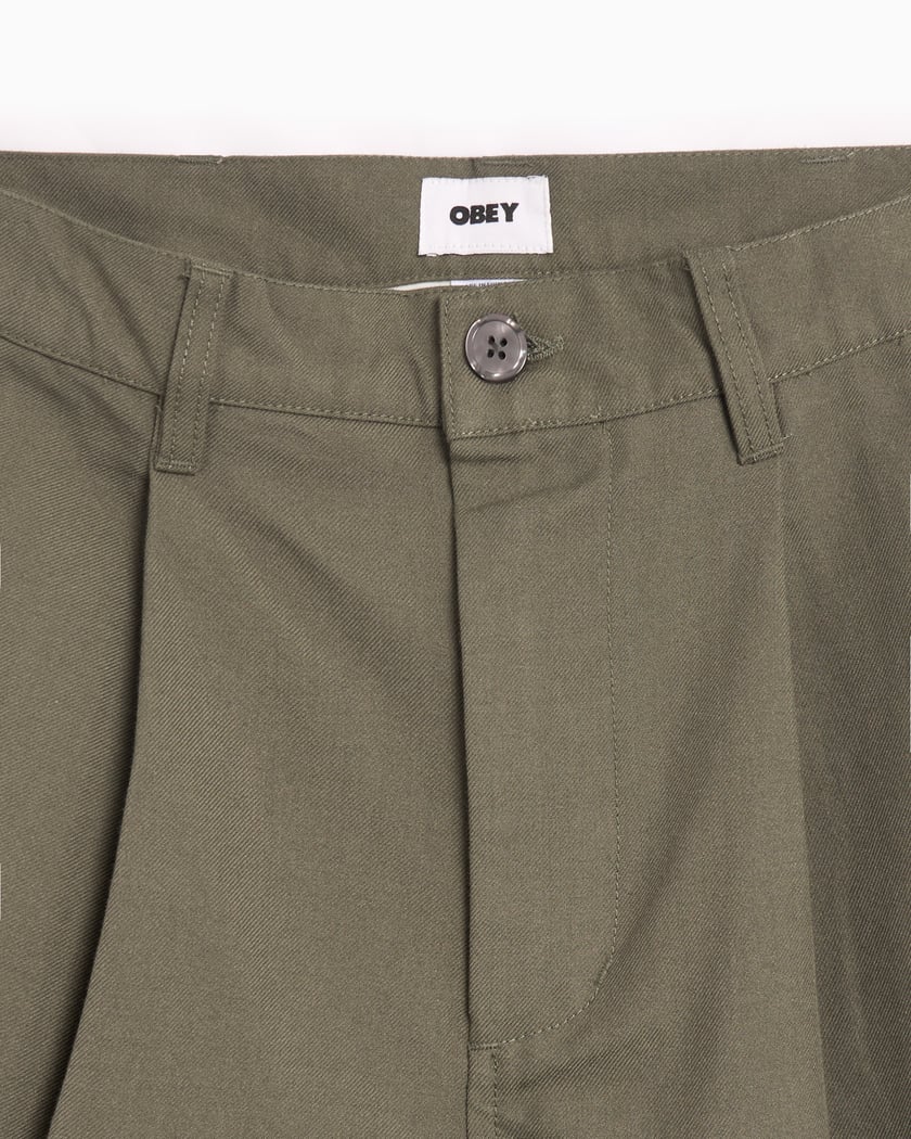 OBEY Clothing Oliver Men's Pleated Pants Green 142020243-TLF