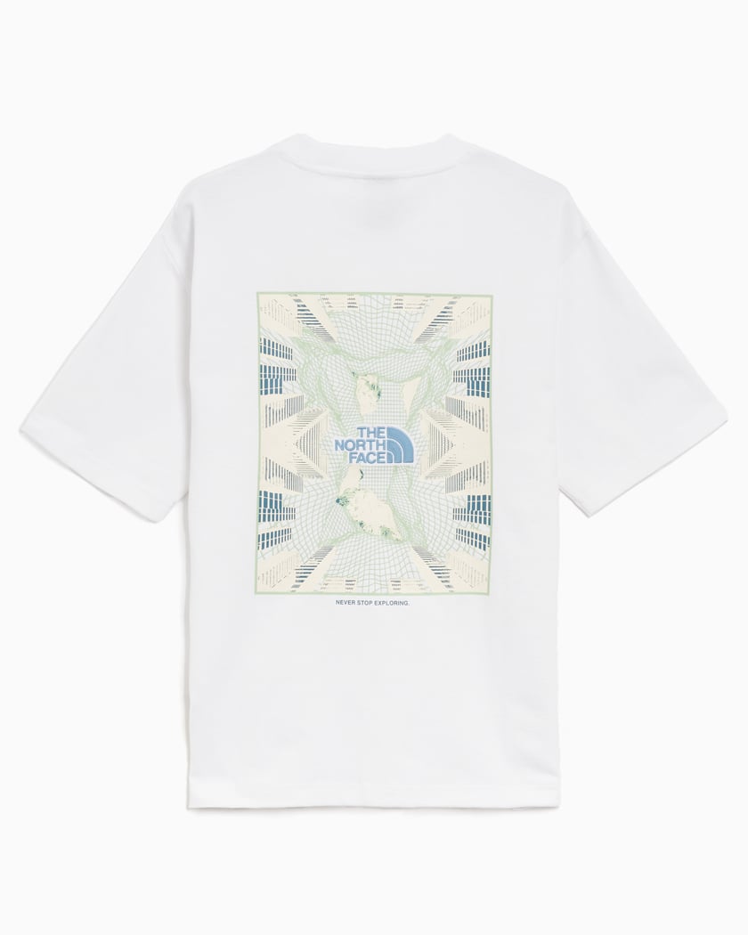 White north face t shirt best sale