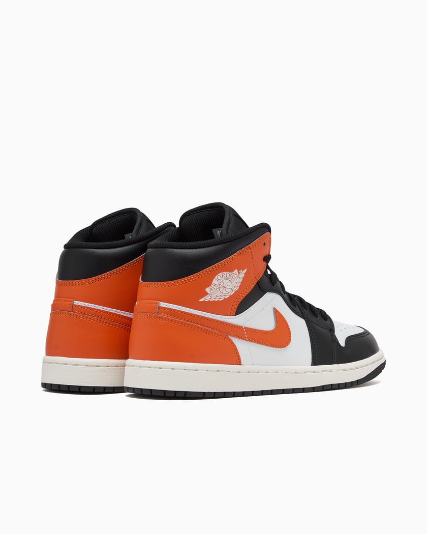 Air Jordan 1 Mid Black, Orange DQ8426-801 | FOOTDISTRICT