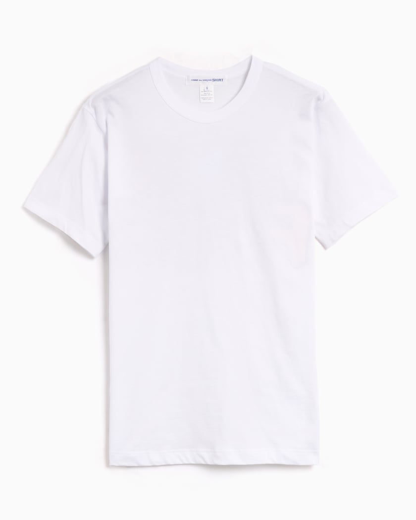 Luxuriöses T-Shirt für Männer - Graues Comme des Garçons T-Shirt mit  ikonischen schwarzen Herzen im Lagenlook