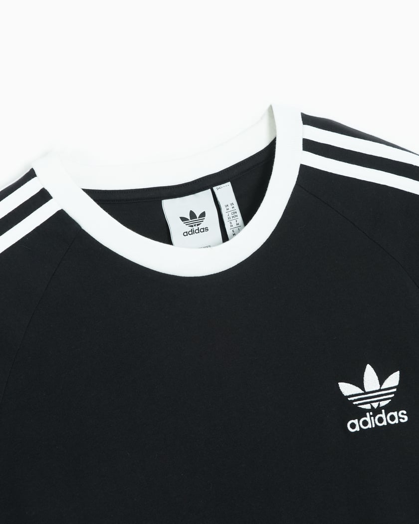 adidas Originals 3 Stripes Men\'s T-Shirt Black IA4845| Buy Online at  FOOTDISTRICT