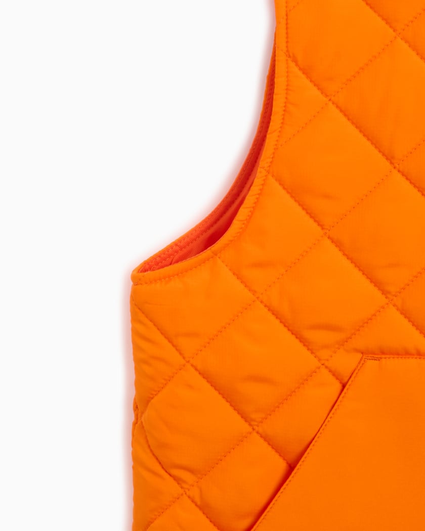 Metalwood Studio Men's Padded Vest Orange MWS24-05-106-ORG