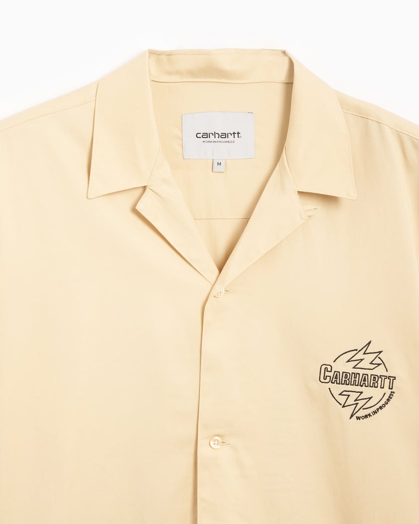 Carhartt WIP Ablaze Unisex Short Sleeve Shirt Unisex Shirt Beige